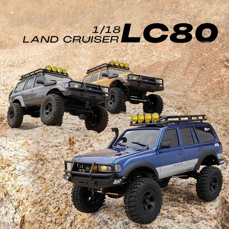 2.4G Upgraded LC80 Full Scale RC Remote Control Climbing Car for Children 1:12 Off road Vehicle Truck Model Car Toy Gift