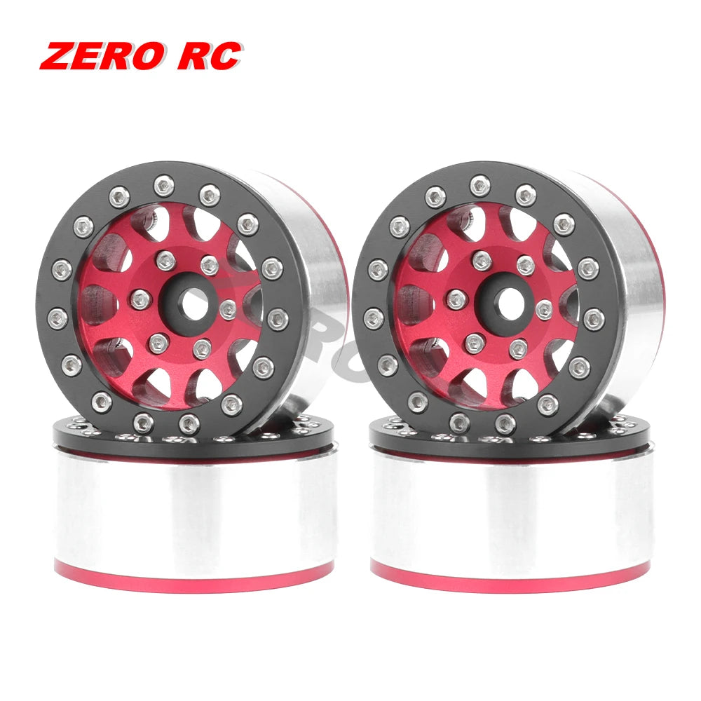 RC CAR METAL 1.55 Beadlock Wheel 10-Spoke For 1/10 1/12 MN Tamiya 1/18 UTB18 CAPRA WPL MST RC4WD D90 TF2 1.55" Tires
