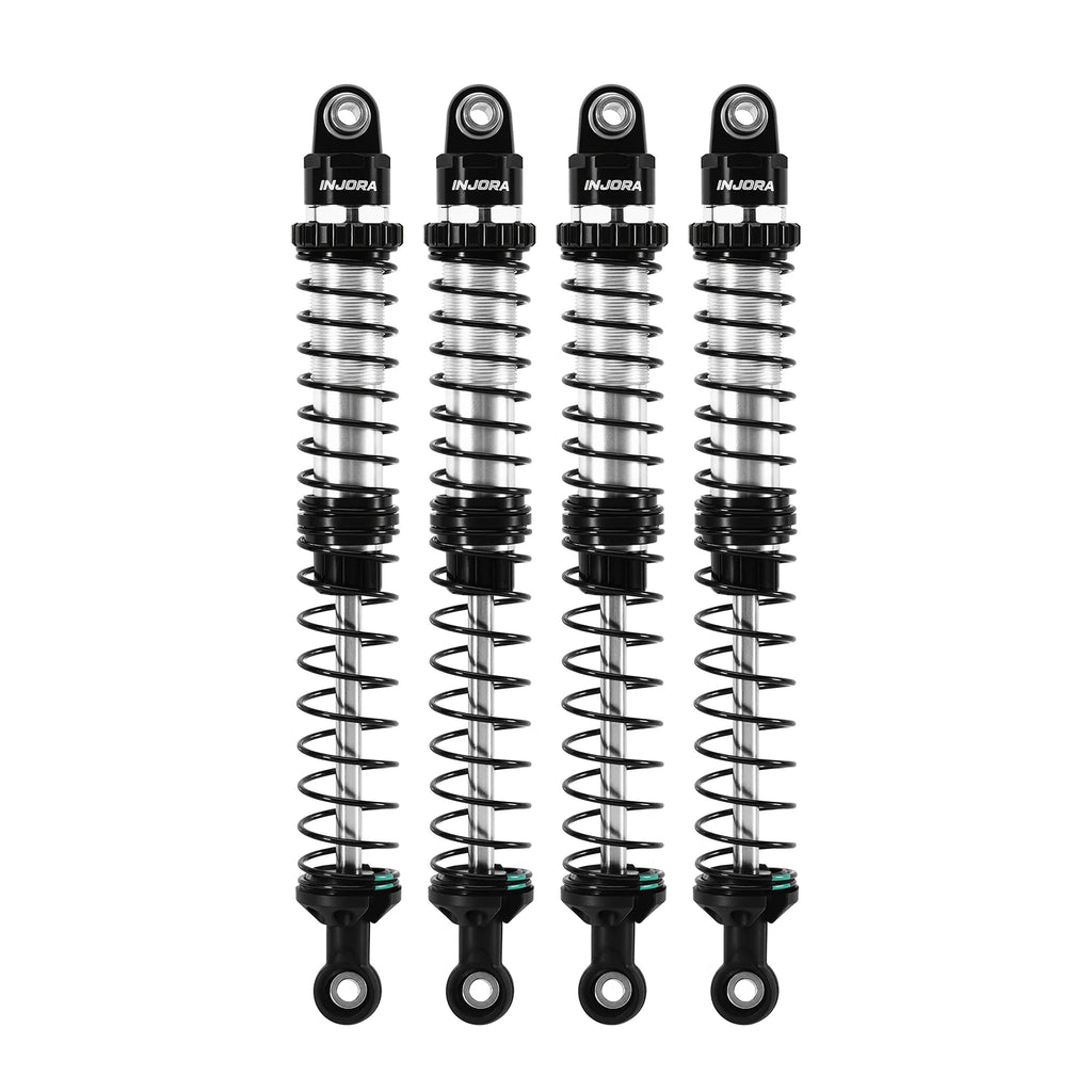 INJORA DRX Dual-Rate Spring Oil Shocks for 1/10 RC Crawlers, 80mm / 90mm / 100mm / 110mm / 120mm