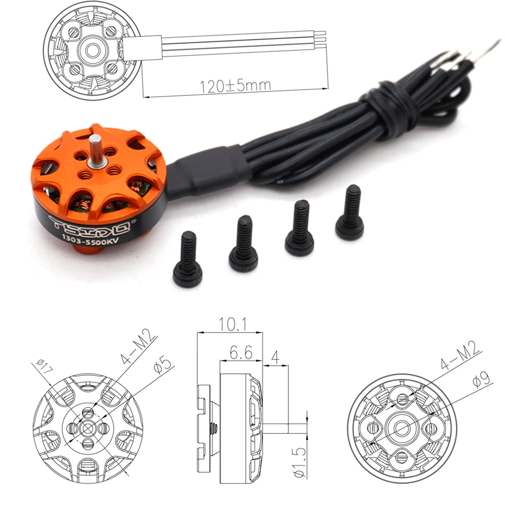 4PCS YSIDO 1103 1104 1204 1303 1404 1505 1604 Brushless Motor for RC FPV Fixed-wing Racing Drone RC Quadcopter RC Accessories