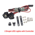 RC Car Bright LED Lights Headlight Spotlight For 1/10 RC Crawler Axial SCX10 90046 TRX4 TRX6 SCX10 III AXI03007 Wraith YK4082