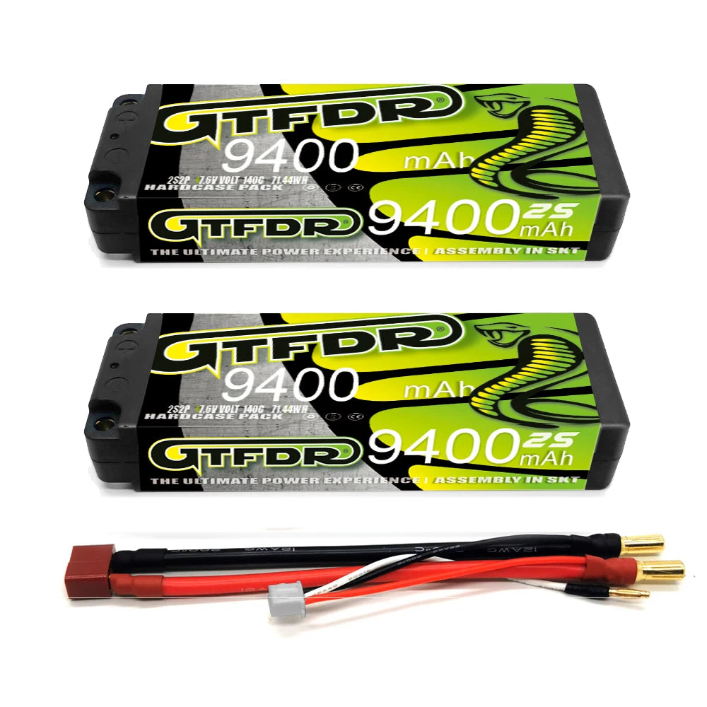 GTFDR 7.6V 7.4V 2S 5MM SHORTY HV 5200MAH 7200MAH 7000MAH 6300MAH 8400MAH 8500MAH 9400MAH 120C 150C 140C  Battery Rc Lipo 1/10