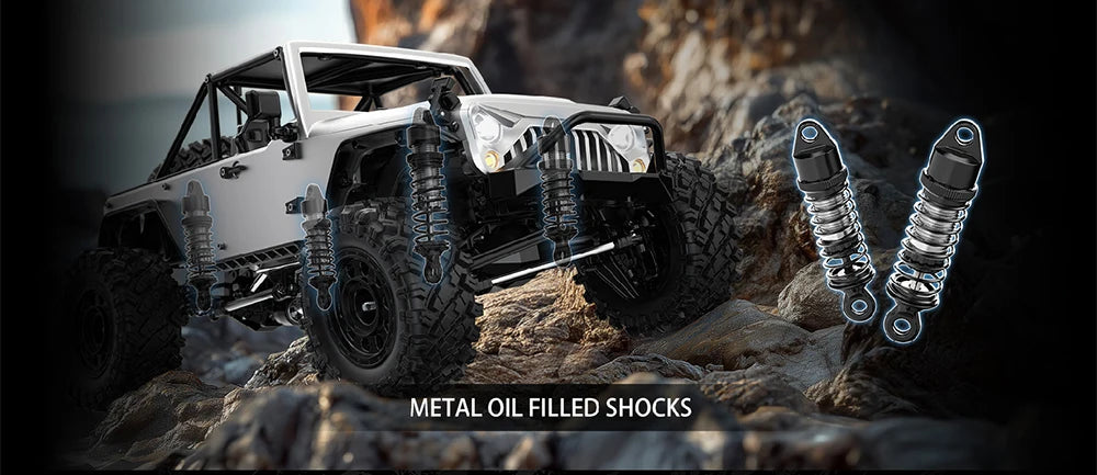 MJX H12Y+ Silver Climbing RC Car Toy 1:12 Scale Electric Off-Road Vehicle Model Remote Control Car Professional Off-Road  H12Y