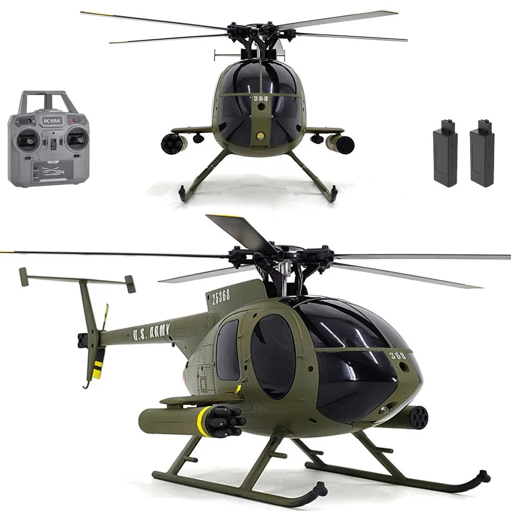 MD500 C189 Remote Control Helicopter Aircraft Add Optical Flow Positioning 6-Axis Gyro Dual Brushless Motors RC Heli for Adults