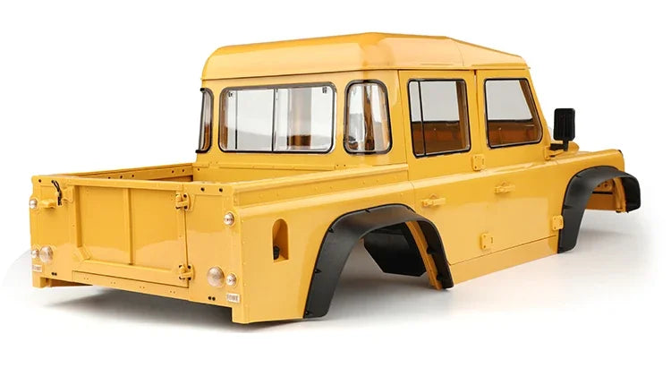 Metal Simulation 4 Doors DIY Pickup Truck Body Shell 313mm Wheelbase for 1/10 RC Crawler Car Traxxas TRX4 Defender RD110 Parts