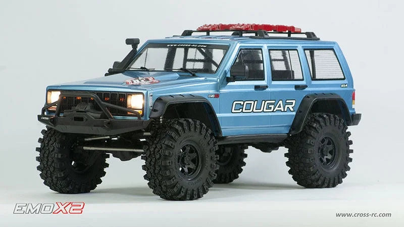 Cro 1/8 Rc Car Remote Control Electric Emo X2 Lion Differential Lock Dual Speed Door Bridge Climbing Off-Road Vehicle Model Gift