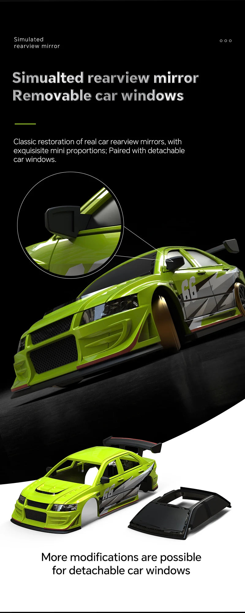 Turbo Racing 1:76 C66 Drift RC Car RTR Radio Full Proportional Remote Control Toys Car With Gyro Children Desktop Toys Car