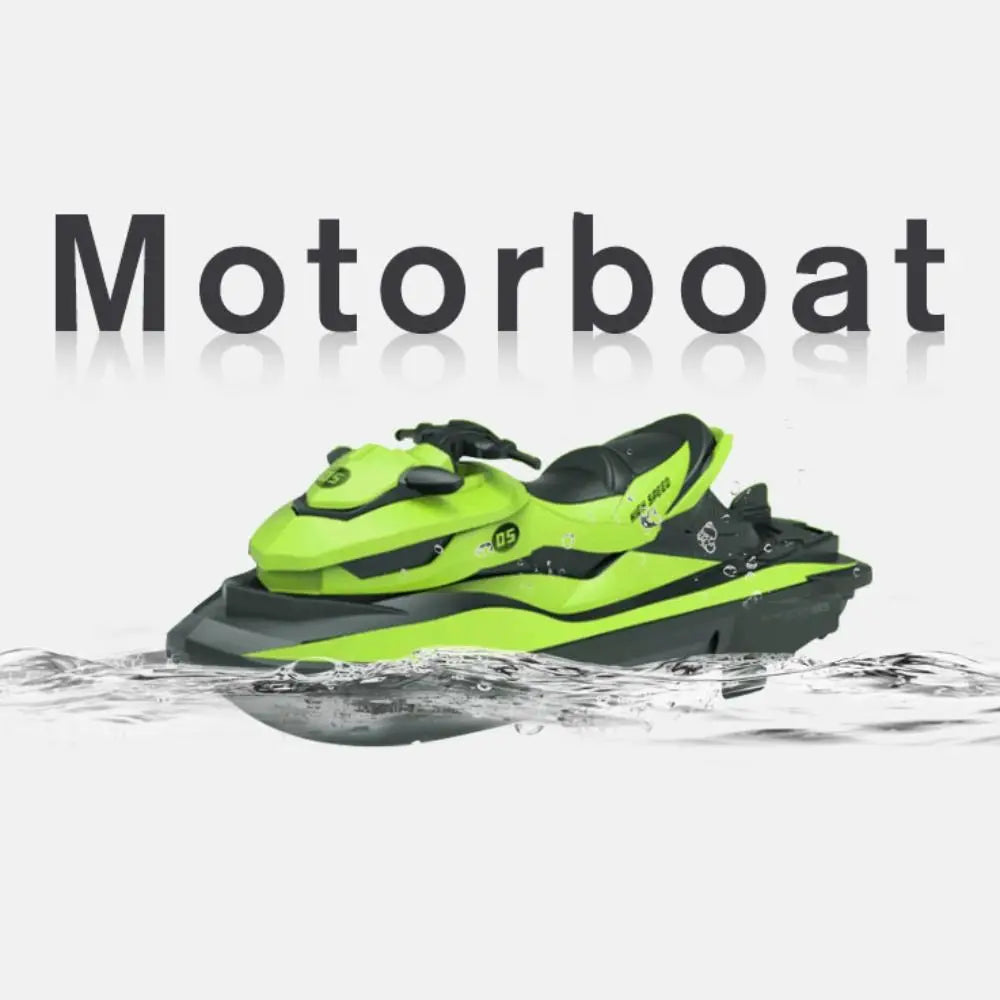 Plastic High-Speed Rc Motorboat Jet Ski Rechargeable Electric Boat Simulation Model Waterproof 1:14 2.4g Wireless Speedboat