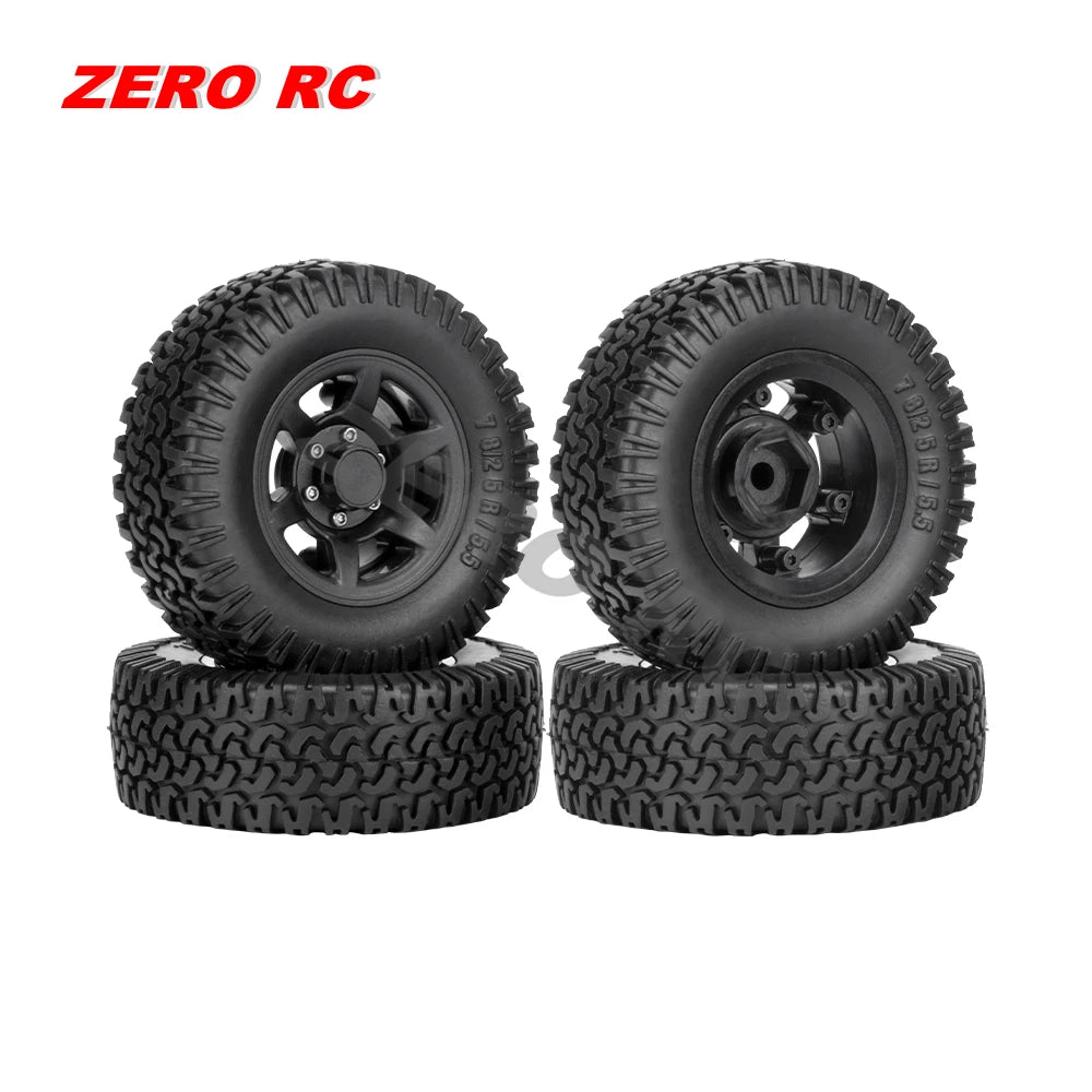 RC Crawler Car Soft 1.55" Off Road Mud Tires 76*27mm 95*35mm Foam Insert For D90 TF2 Tamiya CC02 LC70 MST JIMNY Blocks WHEEL