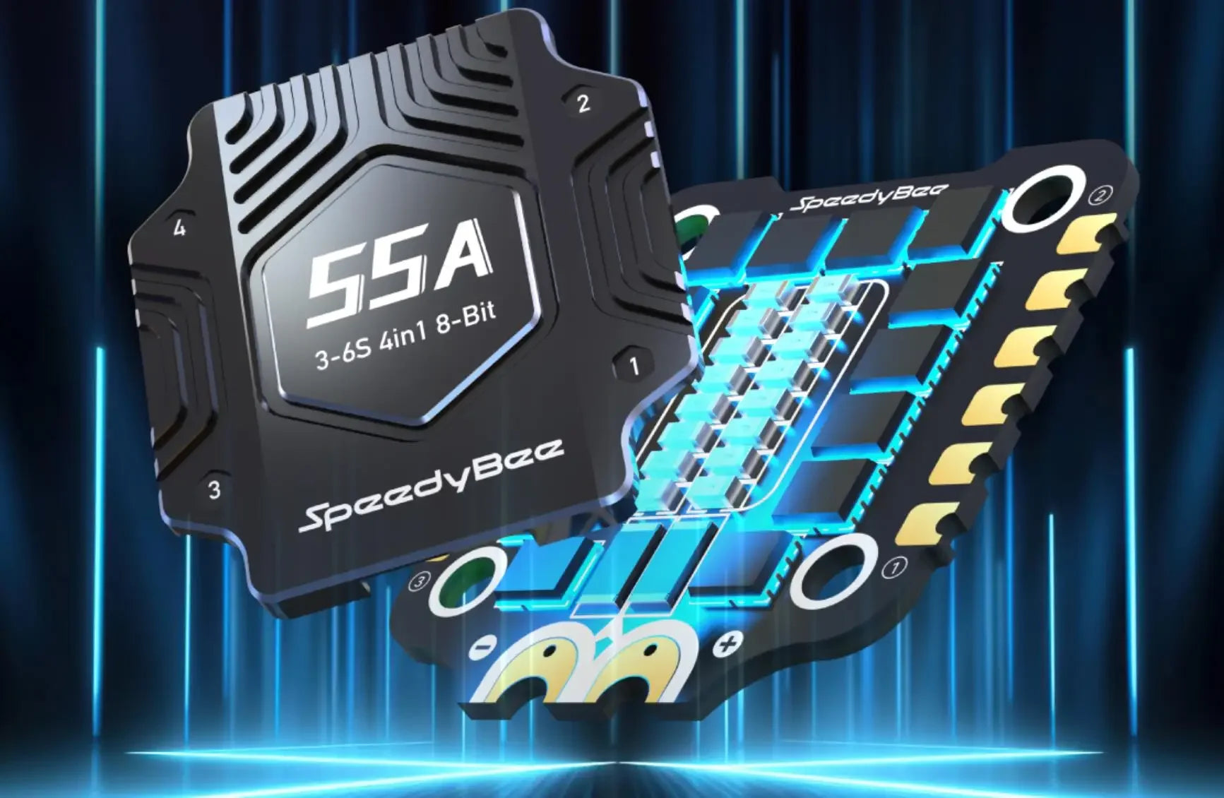 Speedybee F405 V4 Stack BLS 55A 4-in-1 ESC&FC 30x30 RC iNAV Betaflight Configure Bluetooth 3-6S FPV 5-8 inch frame Drone parts