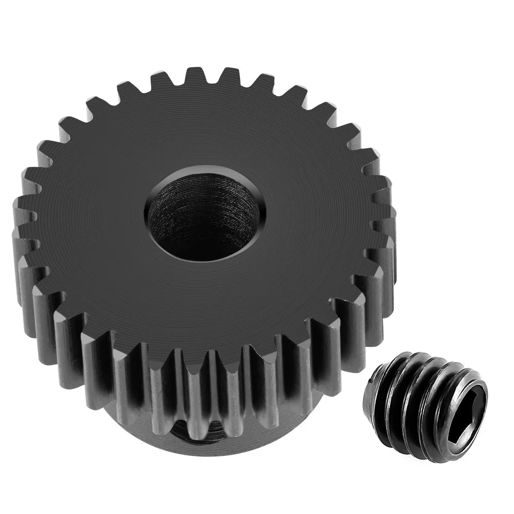 TRINOOD Steel 48P Motor Gear Pinion 17-45T for 5mm Shaft 1/10 1/8 1/6 1/5 RC Buggy Monster Truck Drift Car Off-Road Crawler Part