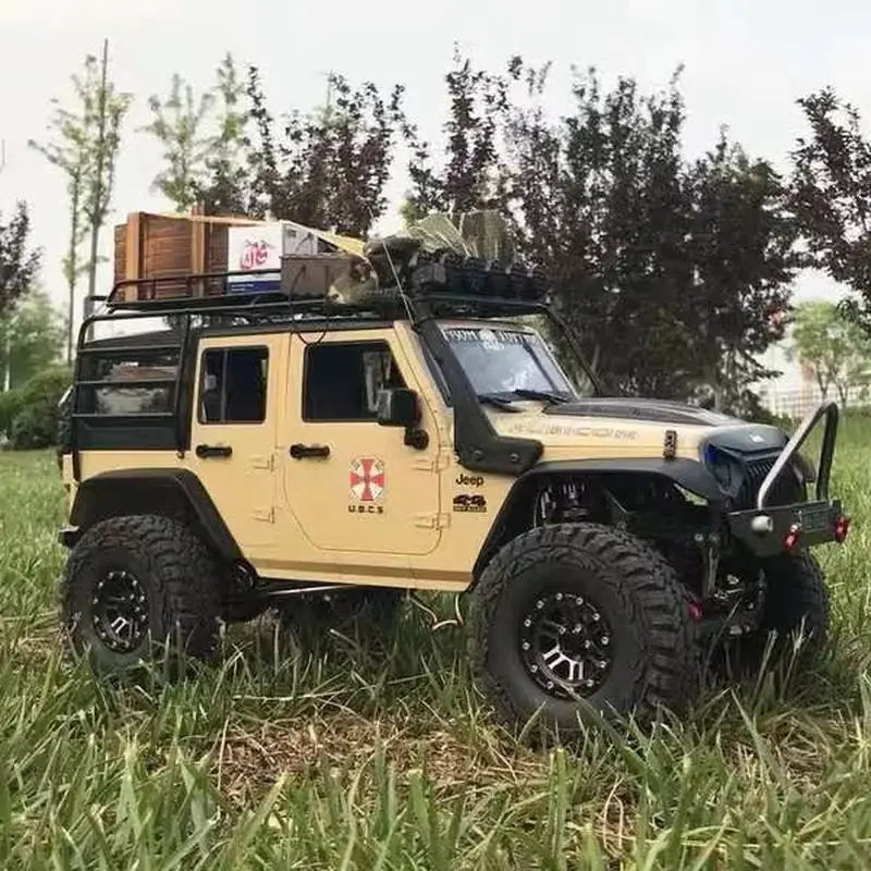 New Scx10 Simulation Climbing Car Wrangler Adult Remote Control Four-Wheel Drive Off-Road Rc Model Car Metal Frame