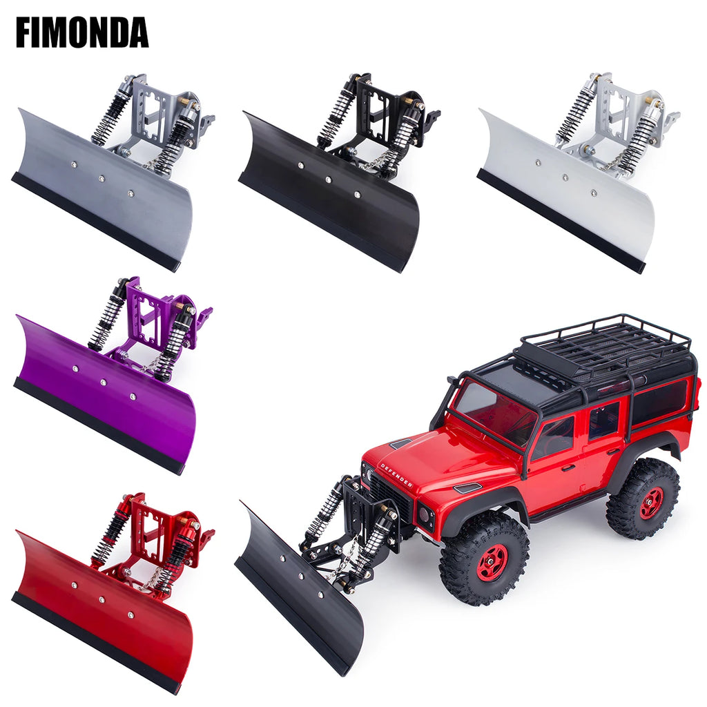 Adjustable Aluminum Alloy Snow & Sand Shovel for 1/18 1/24 RC Crawler - Fits TRX4M & SCX24, Metal Upgrade Shovel Accessory