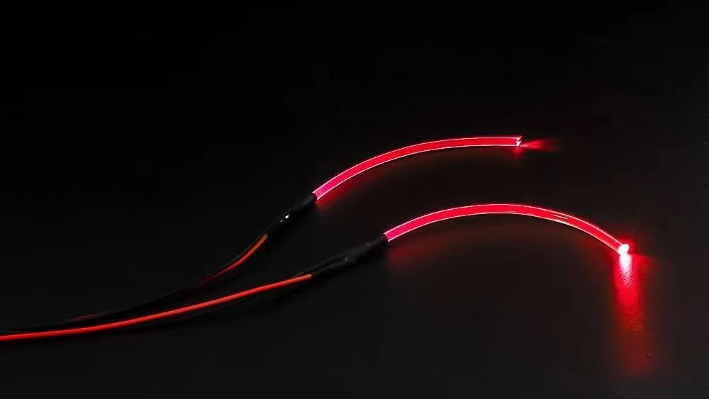 2 LED Daytime Running Light Strobe Light Bent At Will for 1/10 RC Crawler Drift Car Traxxas TRX4 Defender Bronco SCX10 RC4WD D90