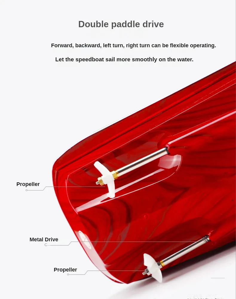 Remote Control Boat Retro Speed Boat High Horsepower Electric Yacht Cruise Model Racing Boat Boy Water Classic Toy