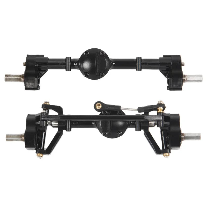 WPL C14 C24 C24-1 C34 C44 B14 B24 C64 C74 Front and Rear Portal Axle with Metal Drive Shaft 1/16 RC Car Upgrade Parts accessory