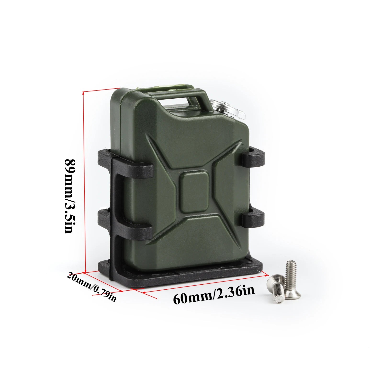 Molded Decoration Fuel Tank Shovel Oil Drum For 1/10 RC Crawler Axial SCX10 Capra TRX4 TRX6 Redcat