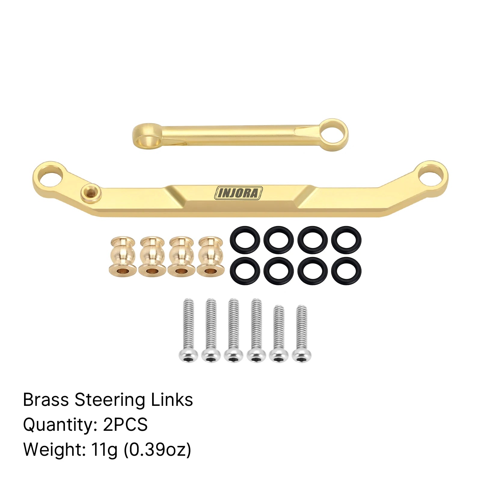 INJORA Brass Portal Drive Housing Steering Knuckles Upgrade Parts For 1/24 RC Crawler FMS FCX24 FCX18