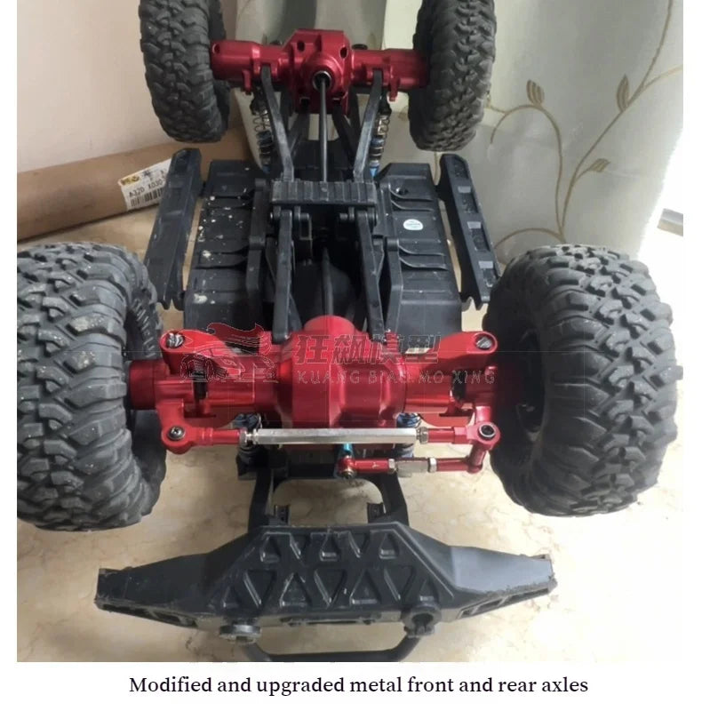 HB 1/10 ZP1001-ZP1007 RC Car Upgrade Metal Front Rear Bumper Shock Absorber Steering Cup Gear Steering Gear Arm Spare Parts