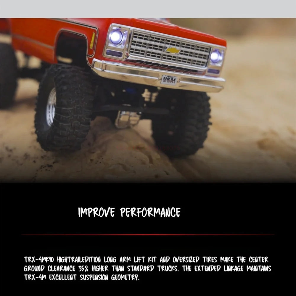 TRAXXAS 1/18 RC Car TRX4M K10 Heightening Crossing Version Of Climbing Car Off-road Vehicle Toys For Adult Kid Gift
