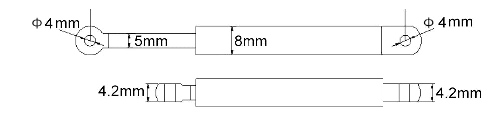 New All Metal Short Stroke Push Rod Simulation Cylinder 10/15/20/25mm Travel 3V-6V Putter For Toy Building Blocks RC Model