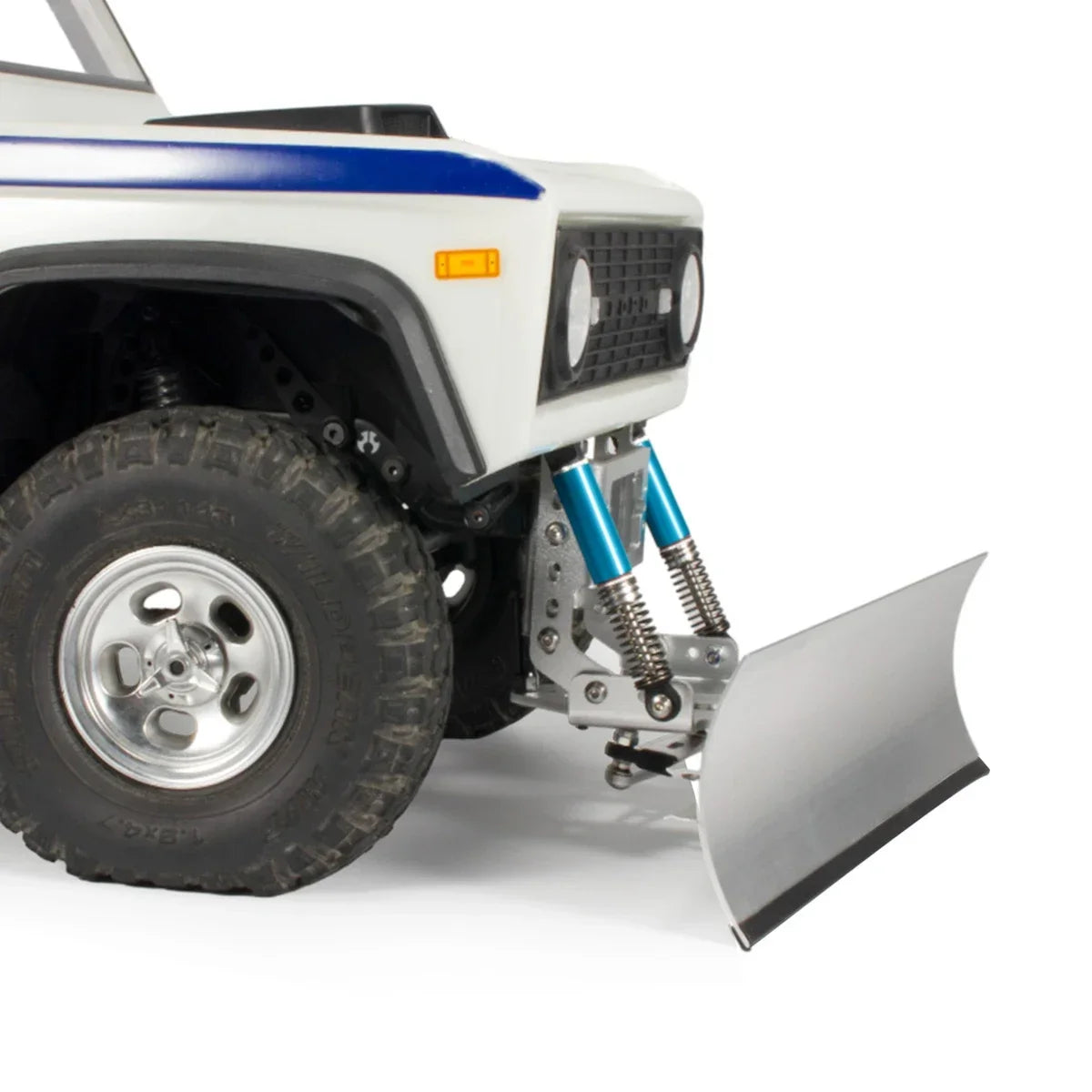 1/10 RC Crawler Snowplow Adjustable Aluminum Plow Blade for Axial SCX10 III 90046 TRX4 Defender Redcat GEN8 Plow Truck Upgrade