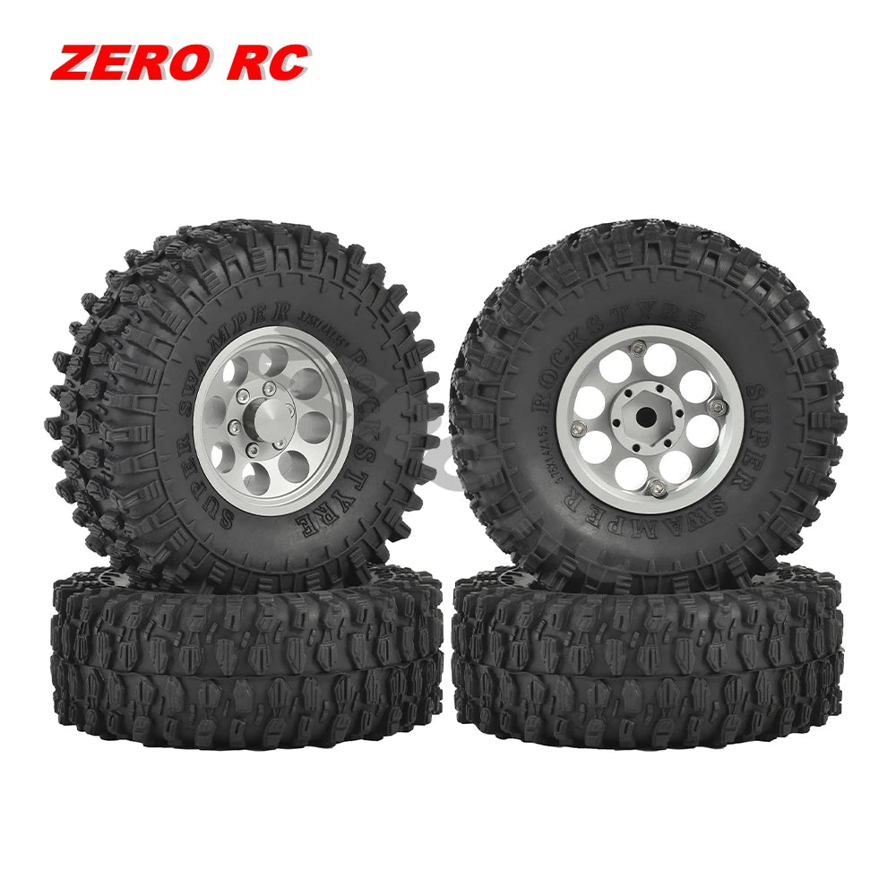 RC Crawler Car Soft 1.55" Off Road Mud Tires 76*27mm 95*35mm Foam Insert For D90 TF2 Tamiya CC02 LC70 MST JIMNY Blocks WHEEL