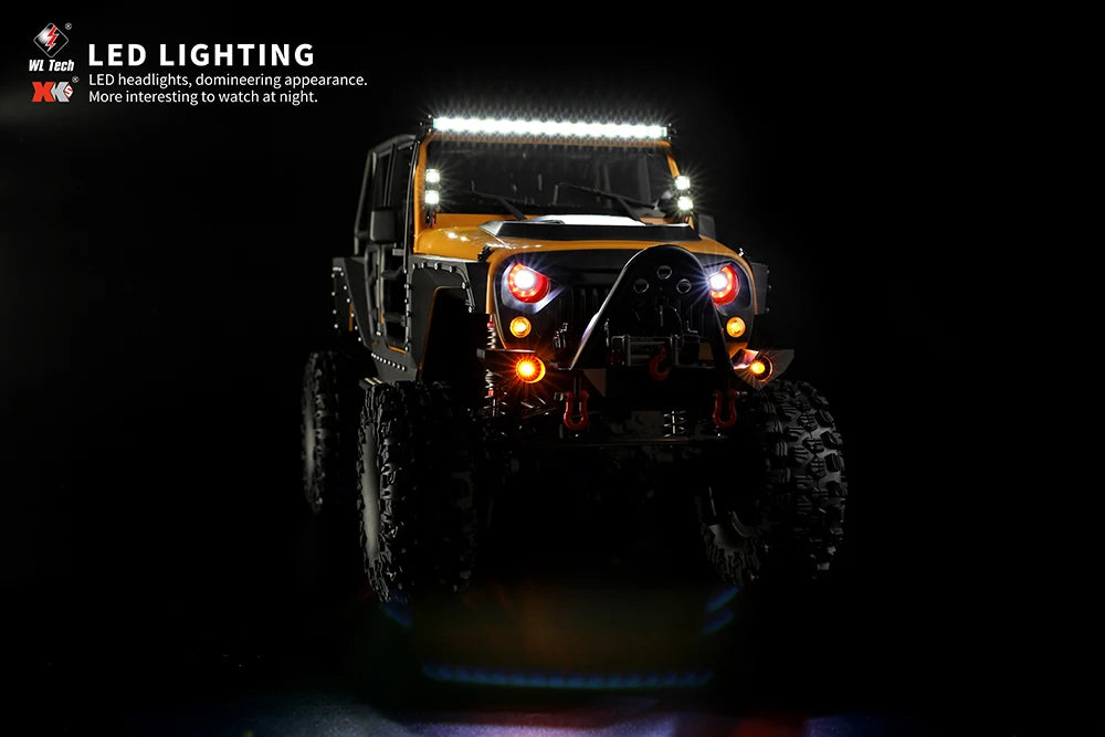 WLtoys 104026 1/10 Professional RC Car Off Road 4x4 2.4G 4WD Remote Control Cars 45 Minutes Working Time Climbing Car Adult Toy