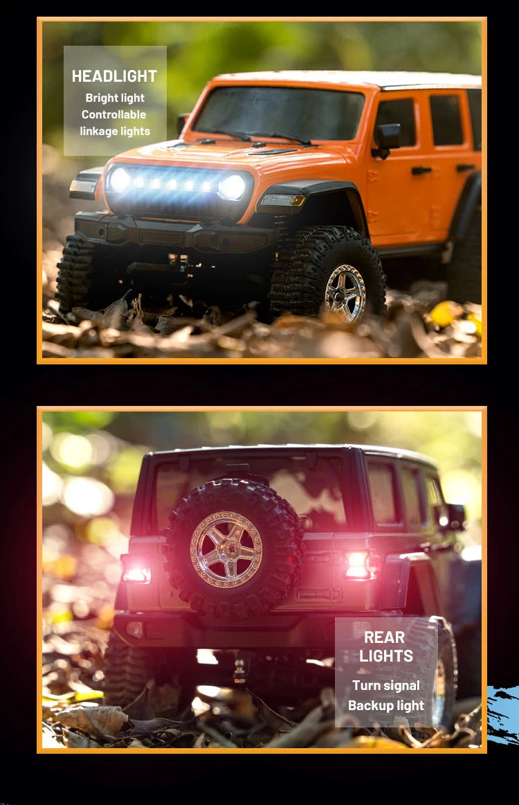 C8801 PRO/ C8801 1/18 RC Car With Light 2.4G 4WD Electric Climbing High-Speed Off-Road Vehicle Remote Control Toys For Kid Adult