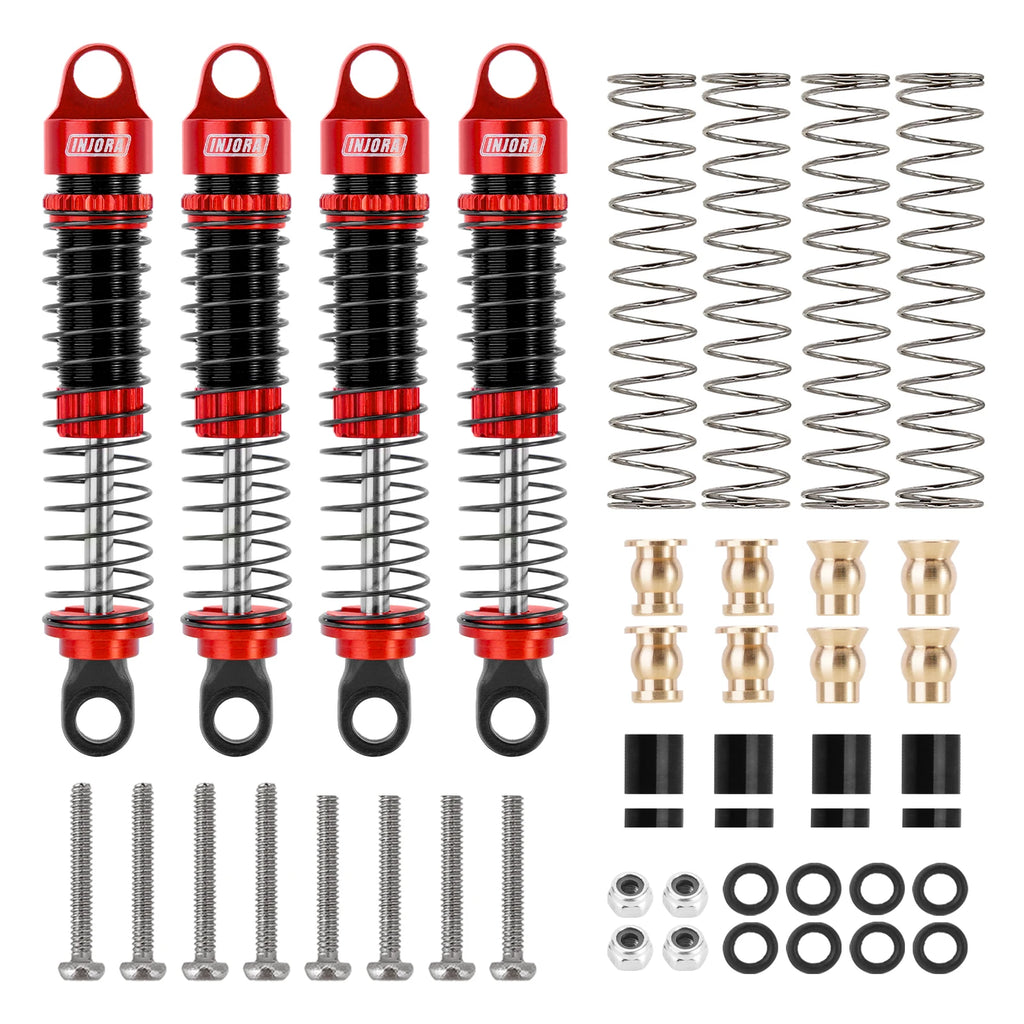 INJORA 53MM 59MM Threaded Shocks for 1/18 Redcat Ascent18 HPI Venture18