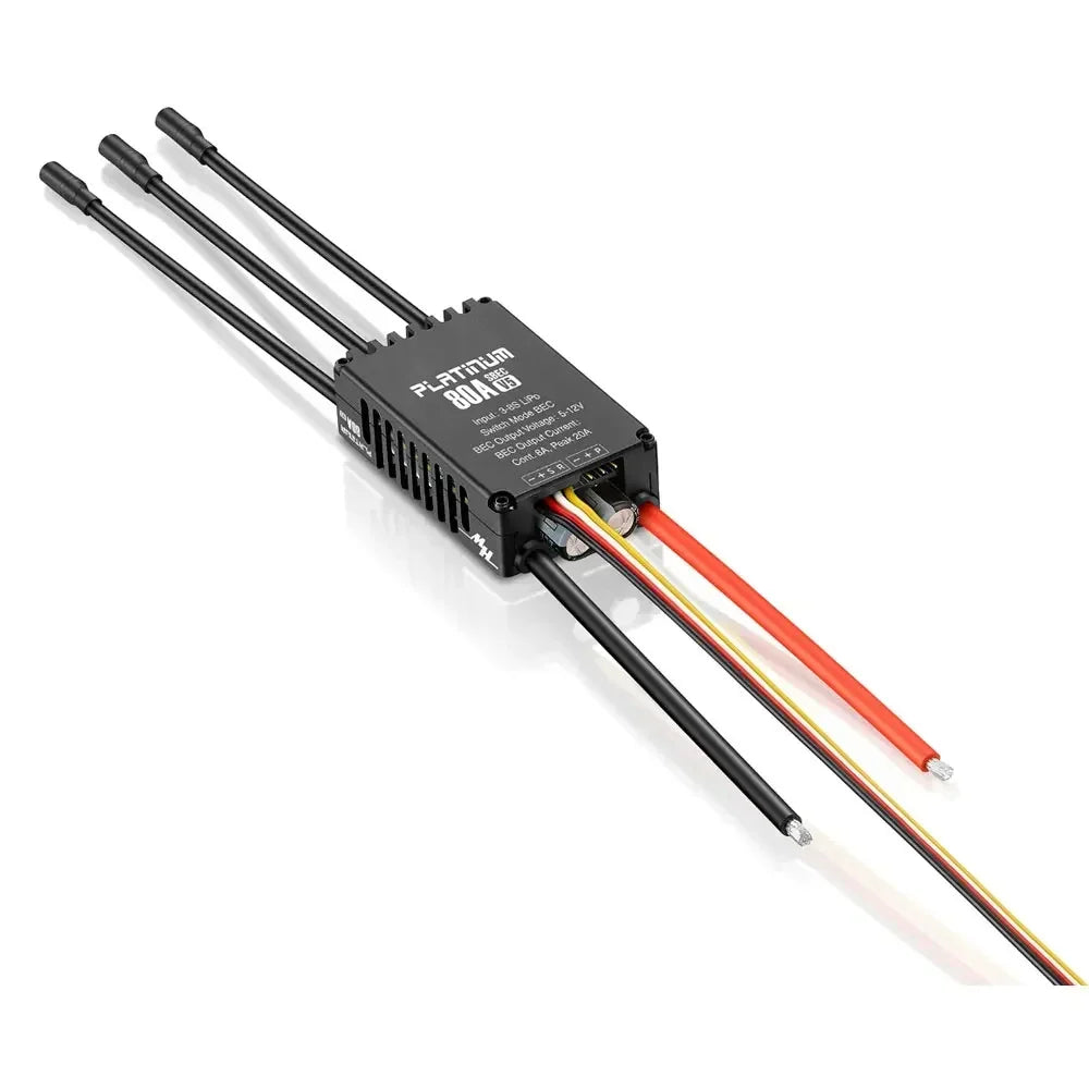 Hobbywing Platinum V5 80A 120A 150A 3-8S Brushless ESC Electric Speed Control Switchable BEC Output For RC Helicopter Fixed-Wing