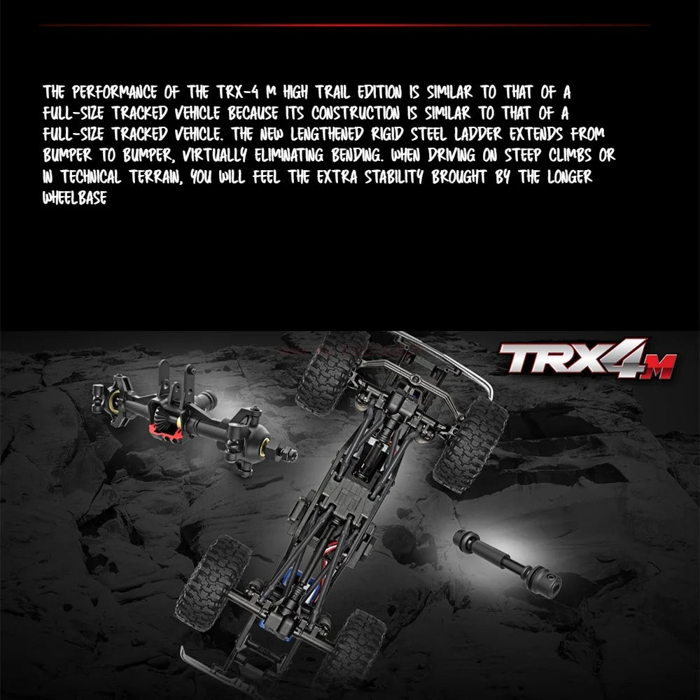 TRAXXAS 1/18 RC Car TRX4M K10 Heightening Crossing Version Of Climbing Car Off-road Vehicle Toys For Adult Kid Gift