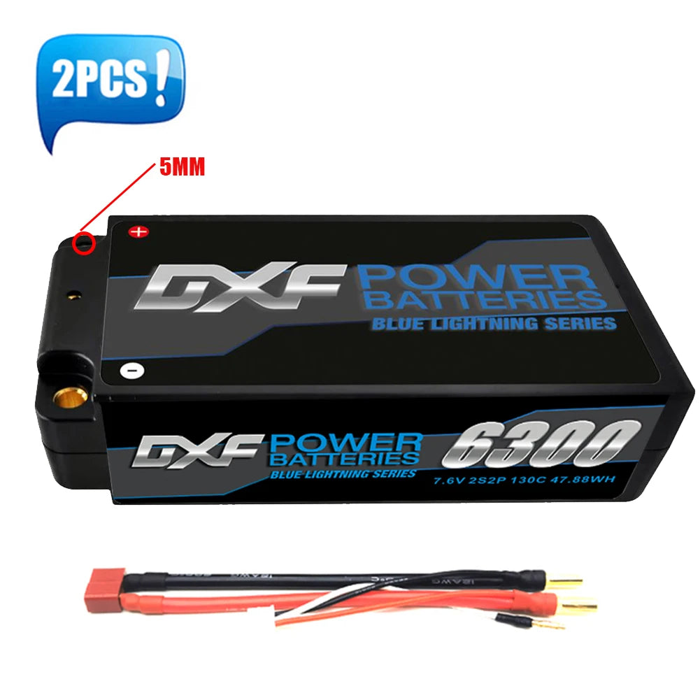 2PCS VARCS 7.4V 7.6V 11.4V 11.1V 15.2V 14.8V 22.2V 2S 3S 4S 6S 5200Mah 6300Mah 6500mAh 6200mAh 6750mAh 8000mAh 7000mAh 10000mah