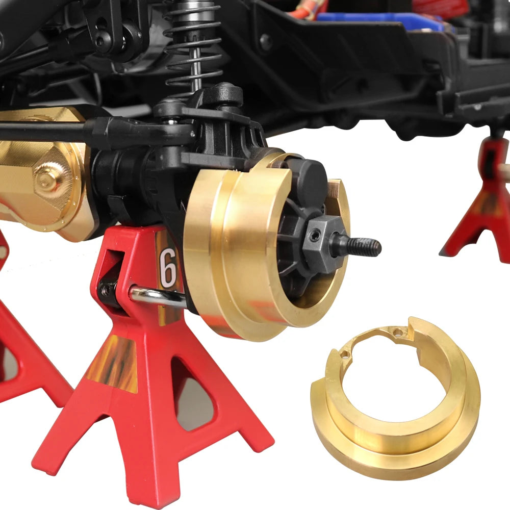 1/10 RC Crawler TRX-4 Brass Heavy Duty Counter Weight Set Portal Drive Axle Housing Bumper Mount TRX4 TRX6 Upgrade Parts