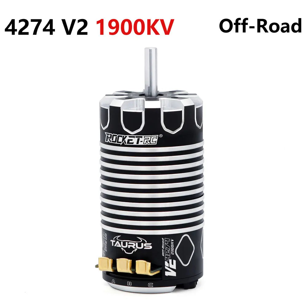 ROCKET-RC Sensored Brushless Motor 4274/4268 V2 Waterproof 5.0mm for 1/8 Wltoys HSP Traxxas Arrma RC Off-Road Buggy Racing Cars