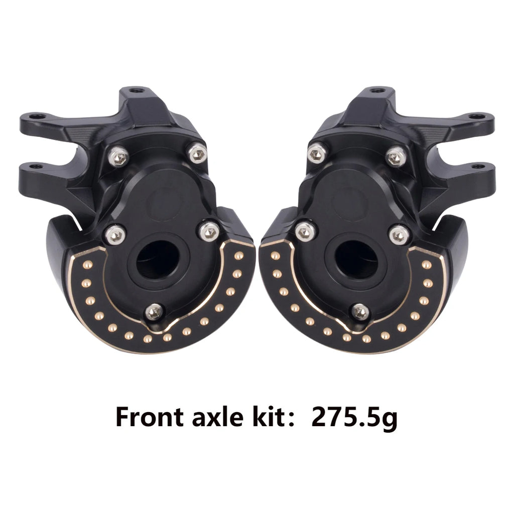 F10 Axle Brass Weights Steering Knuckles Front and Rear Portal Cover for 1/10 RC Crawler Vanquish VRD VS4-10 Phoenix LCG Upgrade