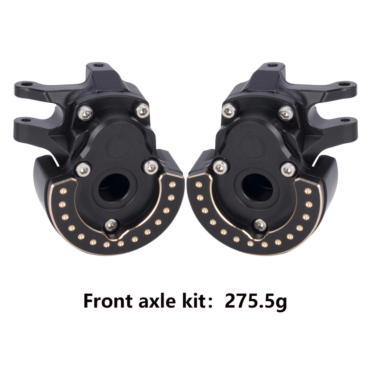 F10 Axle Brass Weights Steering Knuckles Front and Rear Portal Cover for 1/10 RC Crawler Vanquish VRD VS4-10 Phoenix LCG Upgrade
