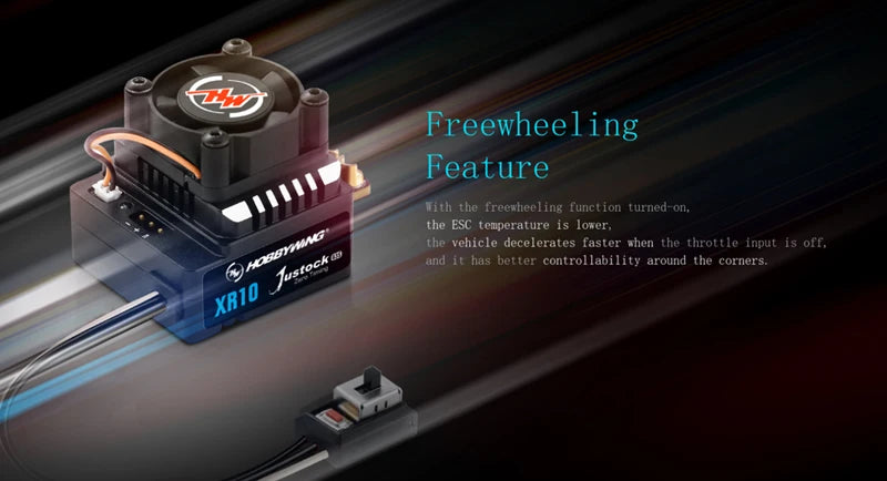 HobbyWing XERUN XR10 Justock G3S 60A Inductive Brushless Electric Adjustment/Motor Set Suitable for 1/10 RC Drift Cars