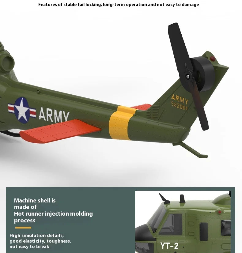 Yuxiang F07 intelligent version/F07V manual version UH1 Huey remote-controlled helicopter 3D stunt helicopter