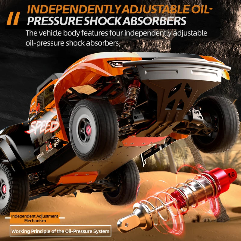 JJRC C8822 1/8 remote control car with four-wheel drive, full-scale racing cars without brushes, high-speed off-road toy vehicle