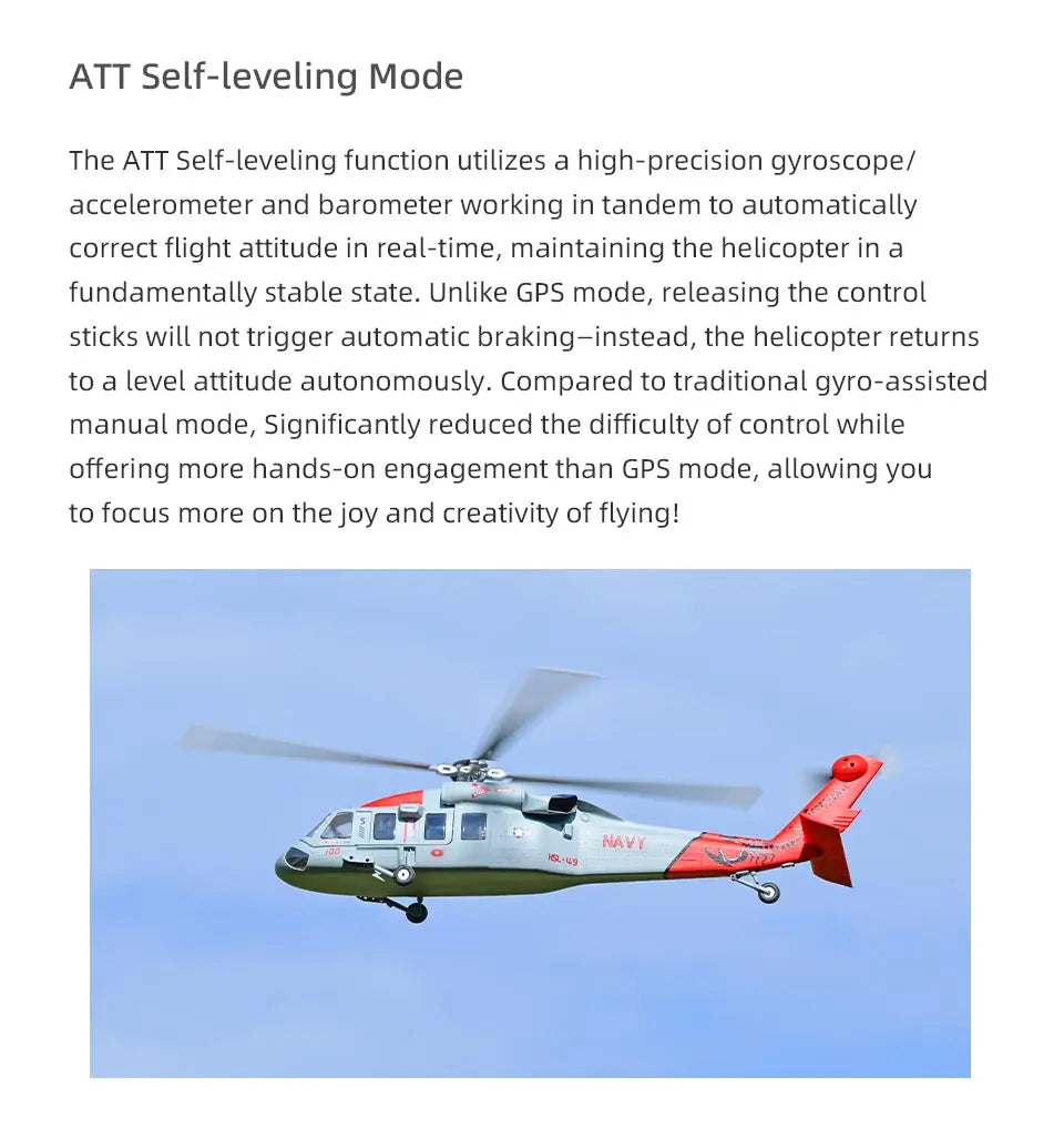 FLYWING MH-60 R Seahawk RC Helicopter LED light ACE ATT MH60R GPS helicopter MH60 rc helicopter 470 size MH60 Scale Helicopter
