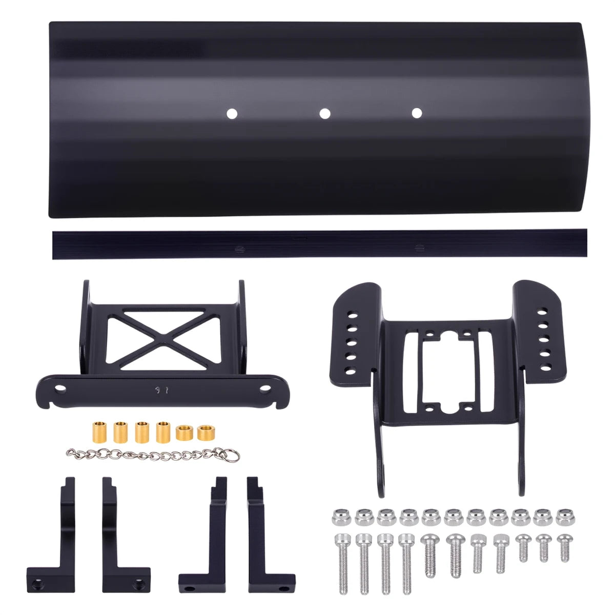 Adjustable Aluminum Alloy Snow & Sand Shovel for 1/18 1/24 RC Crawler - Fits TRX4M & SCX24, Metal Upgrade Shovel Accessory
