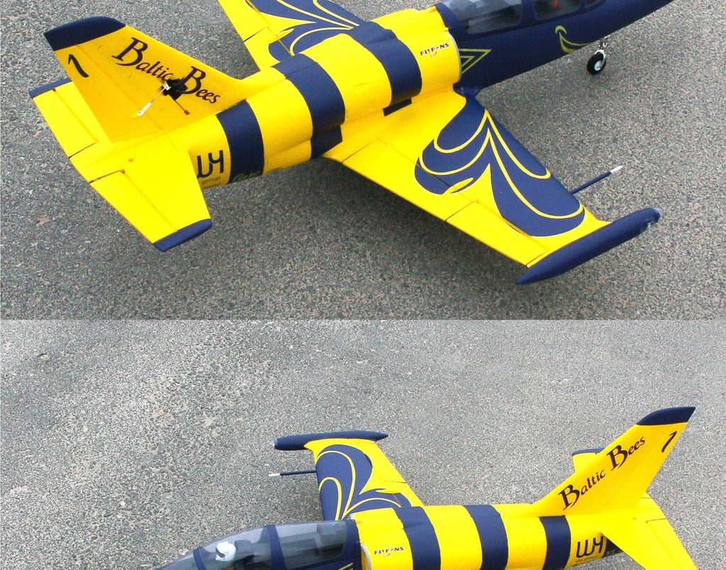 Flyfans L-39 Rc Airplane 64mm Edf Fixed Wing Jet With Retractable Landing Gear Navigation Lights 4s 6s Dual Power Hobby Aircraft