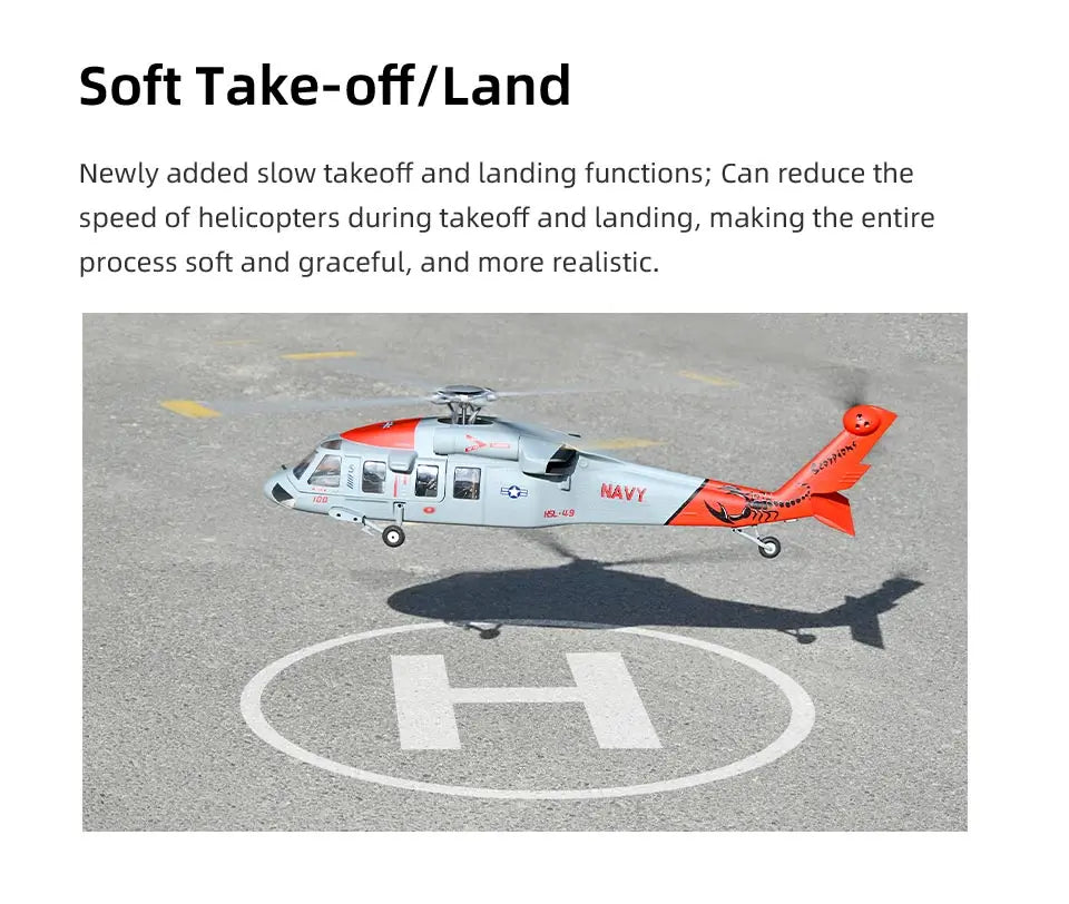 FLYWING MH-60 R Seahawk RC Helicopter LED light ACE ATT MH60R GPS helicopter MH60 rc helicopter 470 size MH60 Scale Helicopter