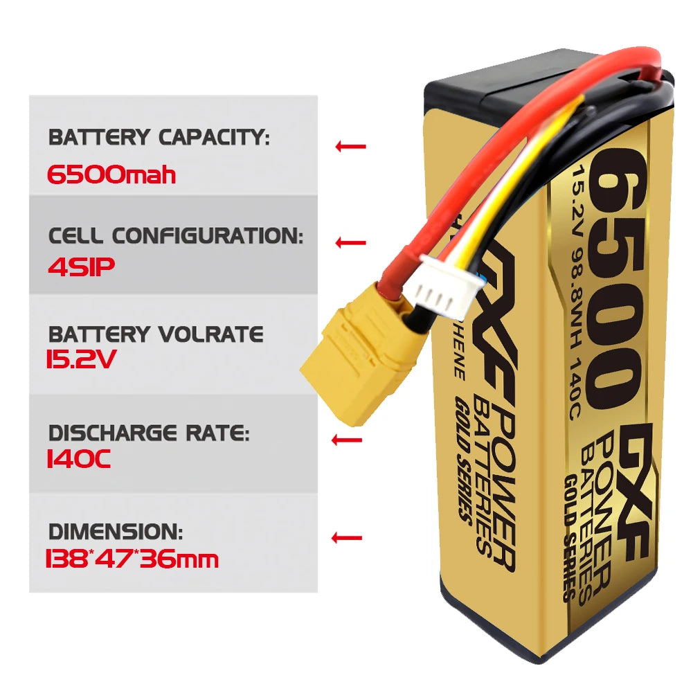 2PCS VARCS 7.4V 7.6V 11.4V 11.1V 15.2V 14.8V 22.2V 2S 3S 4S 6S 5200Mah 6300Mah 6500mAh 6200mAh 6750mAh 8000mAh 7000mAh 10000mah