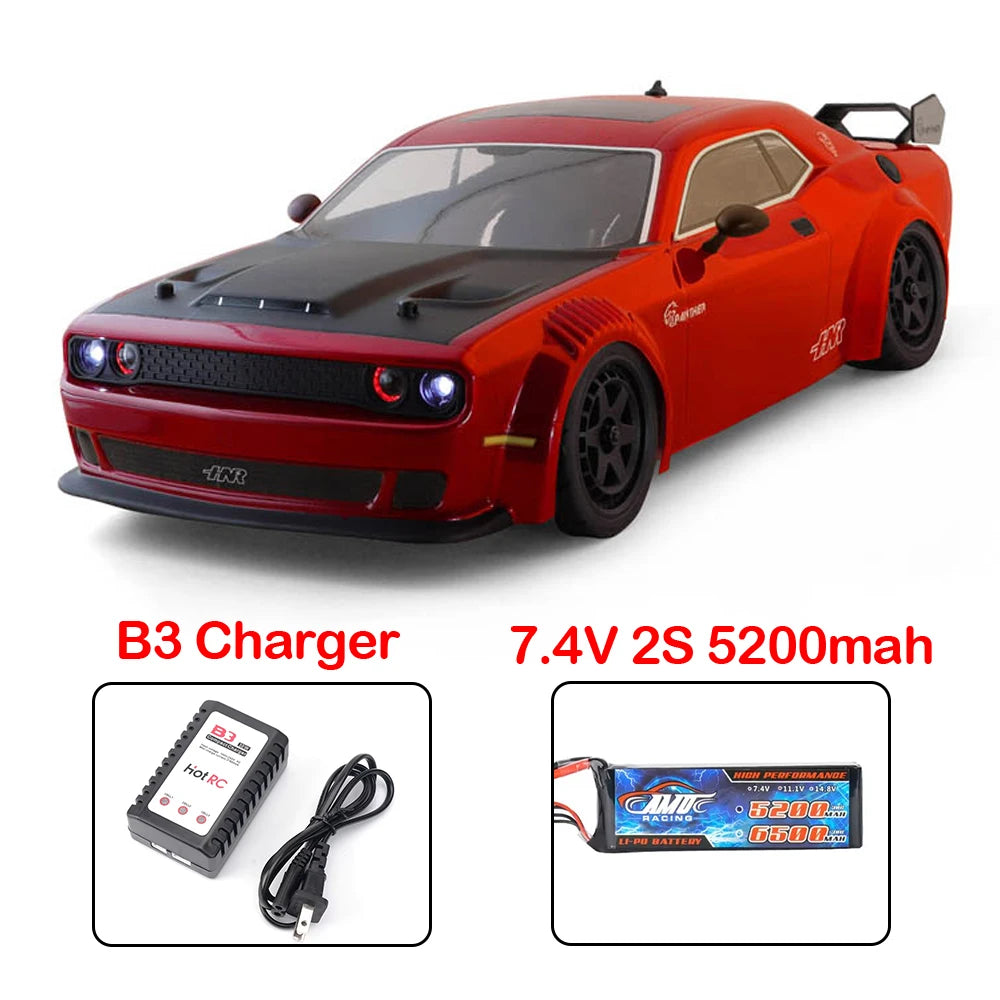 HNR H9802 4x4 Brushless RC On-Road Racing 1/10 Electric Remote Control Flat Running Drift Racing Car Adult Children's Toys