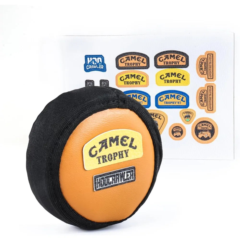 1/18 1/24 RC Mini Scale Spare Tires Cover 1.0"-1.3" Simulation DIY Leather Spare Tires Cover for SCX24 FCX24 TRX4M UTB18 RedCat