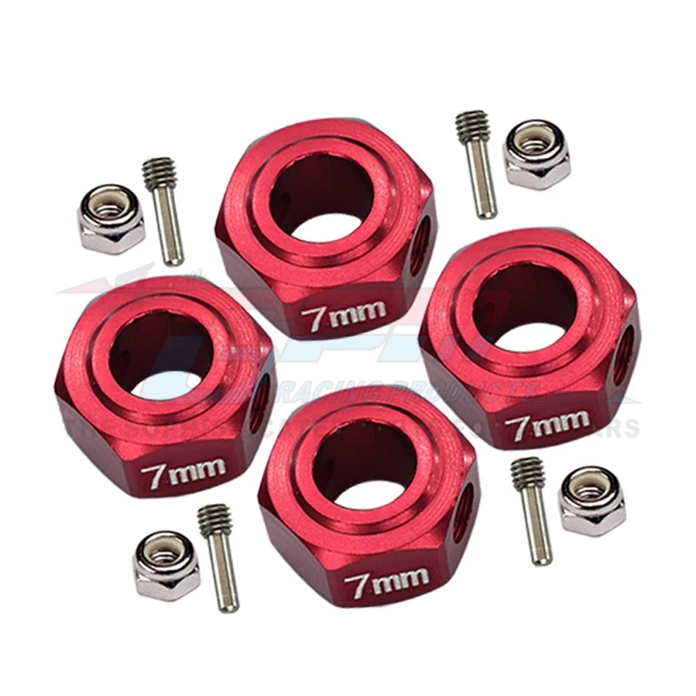 GPM for ARRMA 1/10 GRANITE SENTON BIG ROCK VORTEKS 3S Metal Alloy 12mm Hex 7MM Thickness Wheel Hub Adapter AR310779 AR310871