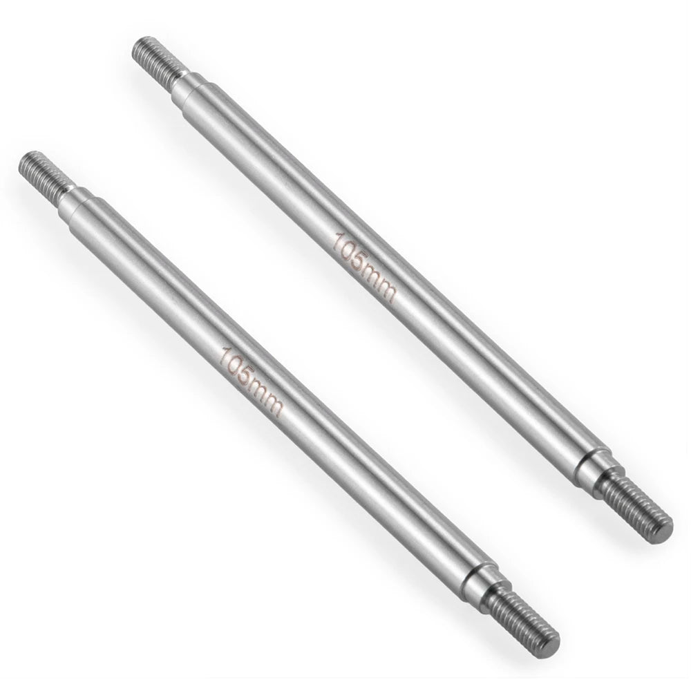 YEAHRUN 2Pcs Stainless Steel Linkage Set Link Rod M4 6x50-155mm for Axial SCX10 II 90046 TRX-4 D90 1/10 RC Car Upgrade Parts