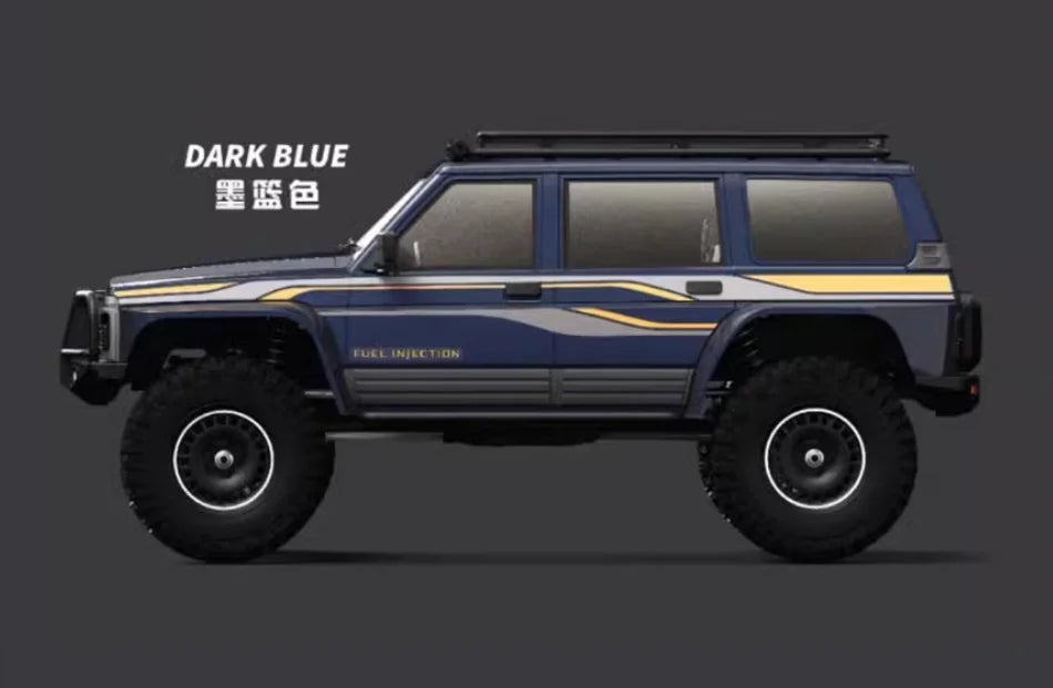 YK4107 Pro Brushless 1/10 Simulation Patrol RC Remote Control Brushless 4WD Differential Lock Climbing Car Off-road Vehicle Gift